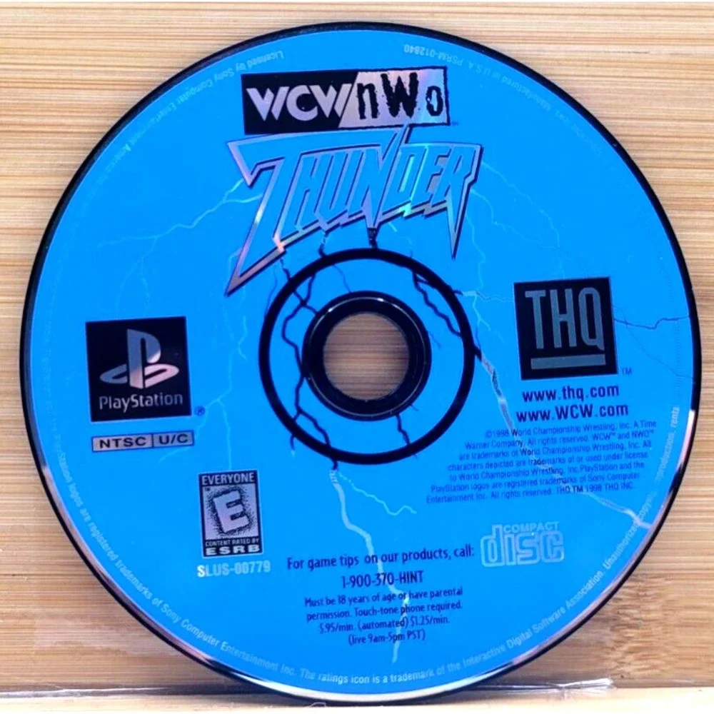 WCW NWO Thunder‎ (Sony PlayStation 1, PS1, 1998) Disc Only